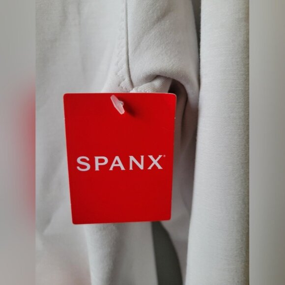 NWT SPANX Air Essentials Cowl Neck Pullover White Cloud Size Large - Picture 3 of 11
